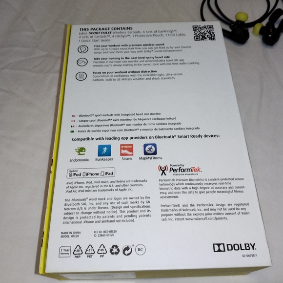 Jabra Sport Pulse Wireless Earbuds - Picture 2 of 6